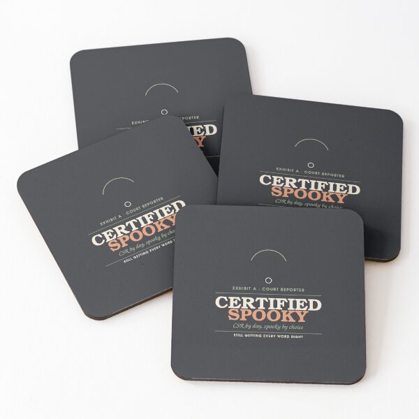 Item preview, Certified Spooky — Court Reporter Halloween Badge designed and sold by SlowMadeShelf.