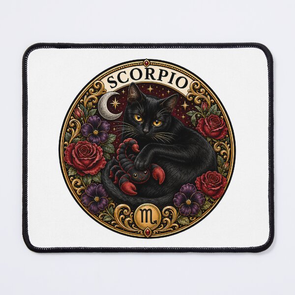 Item preview, Scorpio Black Cat Celestial Zodiac Toy designed and sold by Old's Cool Cat Studio.