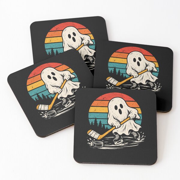 Item preview, Retro Ghost Hockey Player Vintage Ice Skate designed and sold by Moizento.
