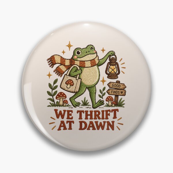 Item preview, Frog Thrifting, Funny Vintage Shopping Meme, Retro Frog Lover designed and sold by Quiajia.