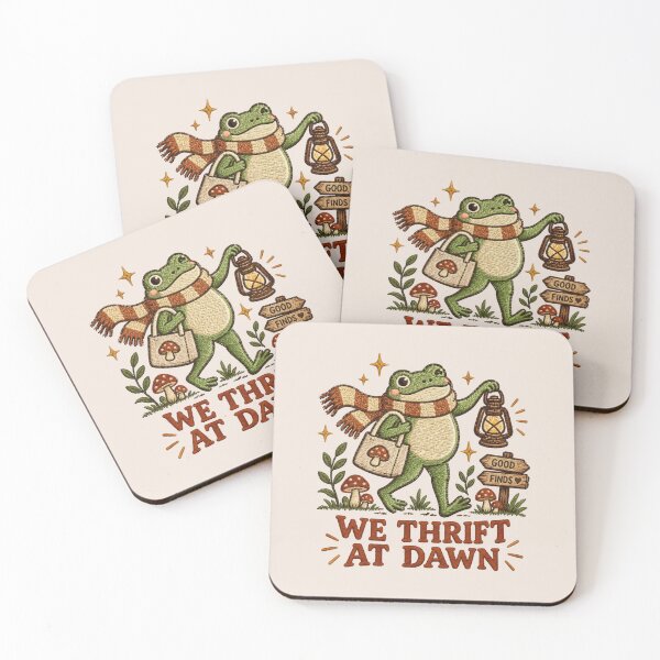 Item preview, Frog Thrifting, Funny Vintage Shopping Meme, Retro Frog Lover designed and sold by Quiajia.