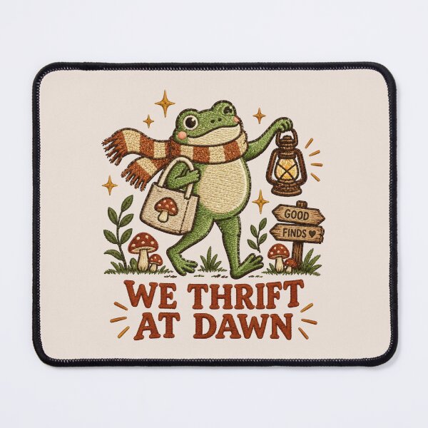 Item preview, Frog Thrifting, Funny Vintage Shopping Meme, Retro Frog Lover designed and sold by Quiajia.