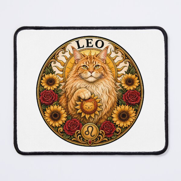 Item preview, Leo Cat Celestial Zodiac Leo Sun designed and sold by Old's Cool Cat Studio.
