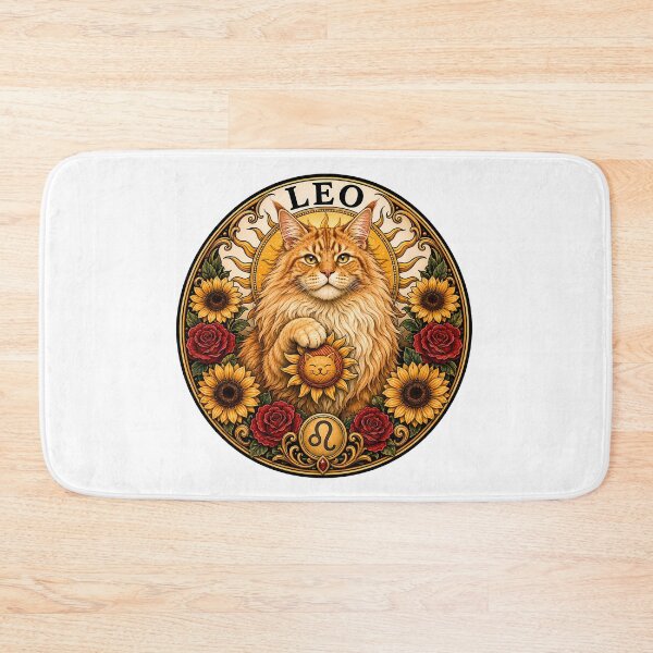 Item preview, Leo Cat Celestial Zodiac Leo Sun designed and sold by Old's Cool Cat Studio.