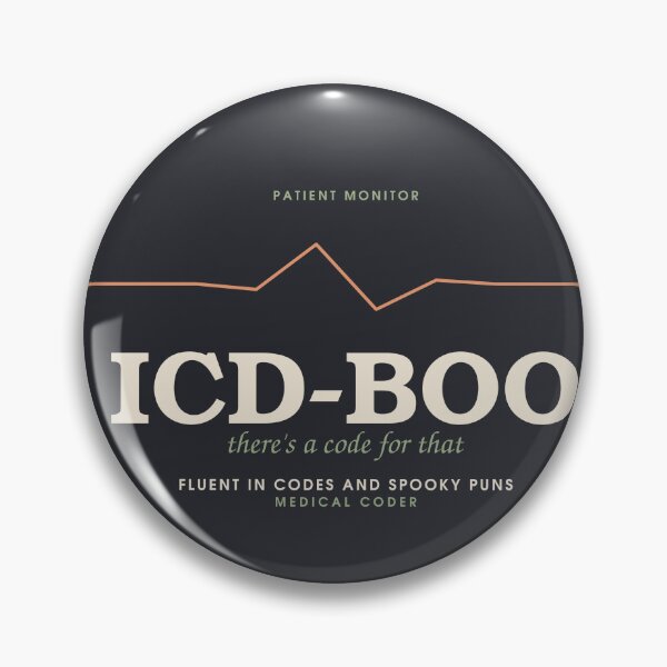 Item preview, ICD-Boo — Medical Coder Halloween Stamp designed and sold by SlowMadeShelf.