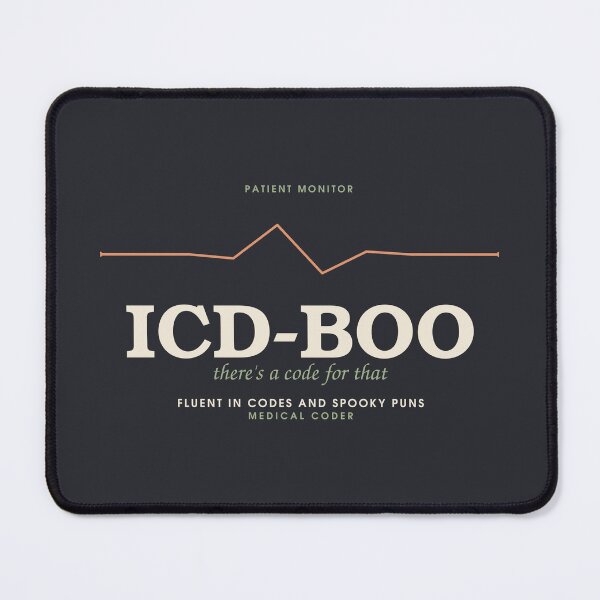 Item preview, ICD-Boo — Medical Coder Halloween Stamp designed and sold by SlowMadeShelf.