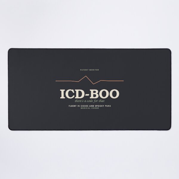 Item preview, ICD-Boo — Medical Coder Halloween Stamp designed and sold by SlowMadeShelf.