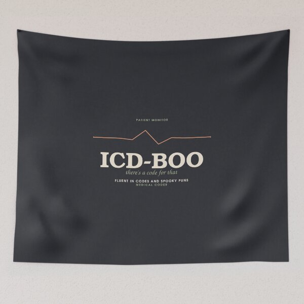 Item preview, ICD-Boo — Medical Coder Halloween Stamp designed and sold by SlowMadeShelf.