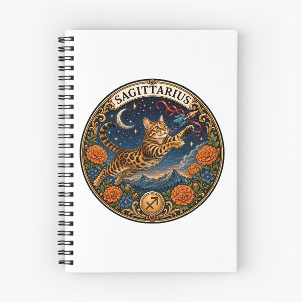 Item preview, Sagittarius Cat Celestial Zodiac Archer Archer designed and sold by Old's Cool Cat Studio.