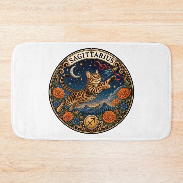 Item preview, Sagittarius Cat Celestial Zodiac Archer Archer designed and sold by Old's Cool Cat Studio.