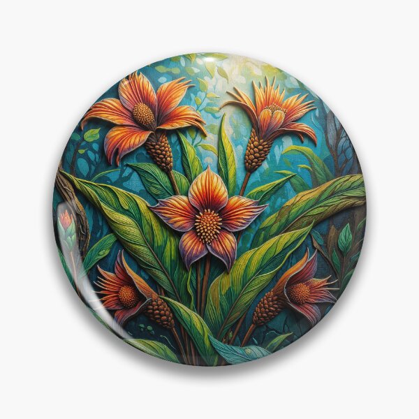 Item preview, Amazon Tropical Flower – Contemporary Botanical Art designed and sold by BrazilArtShop.