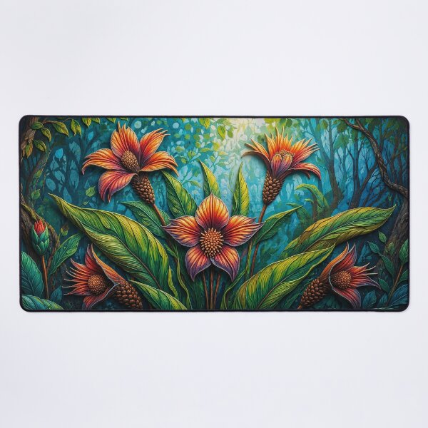 Item preview, Amazon Tropical Flower – Contemporary Botanical Art designed and sold by BrazilArtShop.