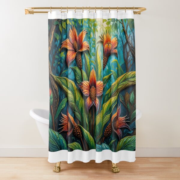 Item preview, Amazon Tropical Flower – Contemporary Botanical Art designed and sold by BrazilArtShop.