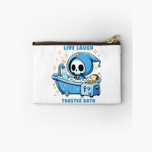 Item preview, Live Laugh Toaster Bath – Dark Humor Skeleton Art designed and sold by Zebaiche.