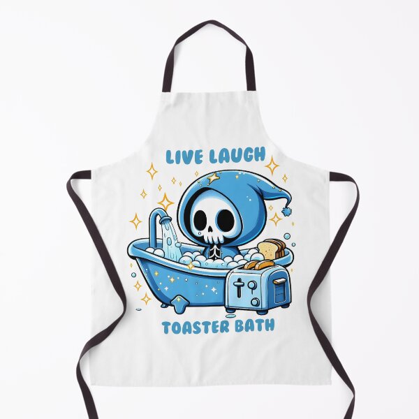 Item preview, Live Laugh Toaster Bath – Dark Humor Skeleton Art designed and sold by Zebaiche.