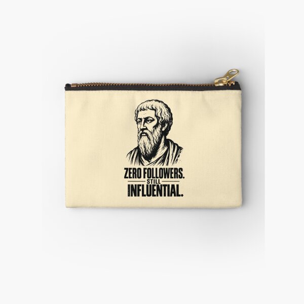 Item preview, Zero Followers. Still Influential. Vintage Greek Philosopher Art & Philosophy Humor. (Plato Meme Collection). designed and sold by SaraSumi.