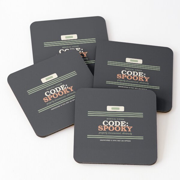 Item preview, Code: Spooky — Medical Coder Halloween Badge designed and sold by SlowMadeShelf.