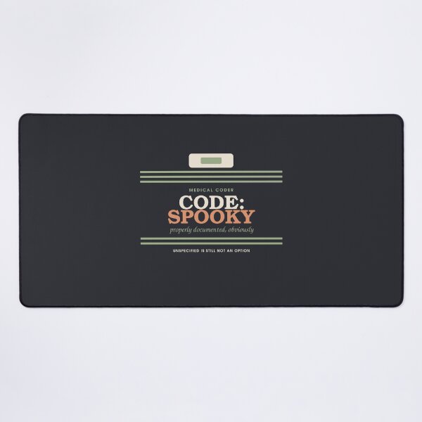 Item preview, Code: Spooky — Medical Coder Halloween Badge designed and sold by SlowMadeShelf.