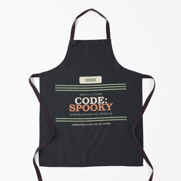 Item preview, Code: Spooky — Medical Coder Halloween Badge designed and sold by SlowMadeShelf.