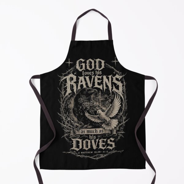 Item preview, God Loves His Ravens As Much As His Doves Christian Art designed and sold by NoeValdric.