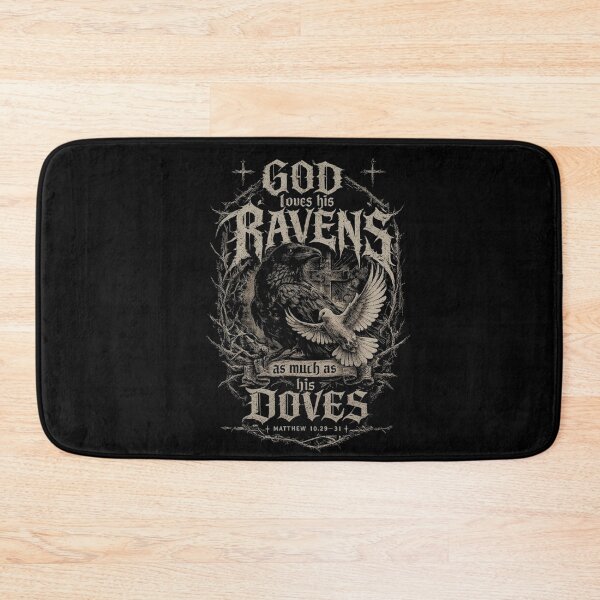 Item preview, God Loves His Ravens As Much As His Doves Christian Art designed and sold by NoeValdric.