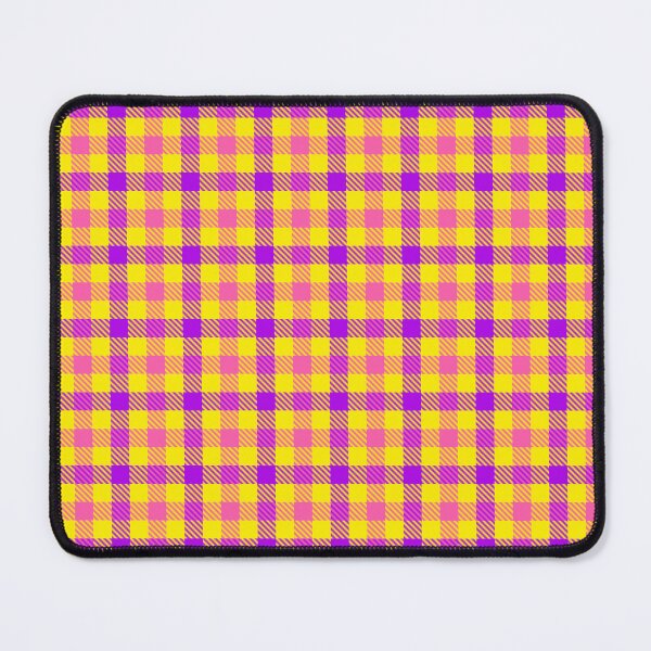 Item preview, Pink And Purple Gingham Check Yellow  designed and sold by PatternTitan.