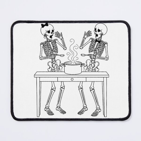 Item preview, Skeleton Couple Cooking Together designed and sold by Qenlo.