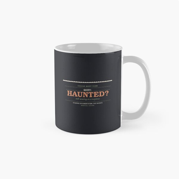 Aperçu de l'œuvre Requête : est-ce hanté ? — Badge Halloween codeur médical créée et vendue par SlowMadeShelf.