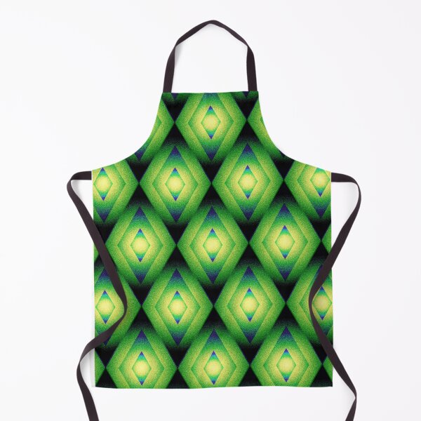 Item preview, Diamonds – Abstract Radiant Geometric Argyle & Cosmic Green Noise Pattern designed and sold by BrokenBill.