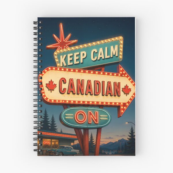 Item preview, Vintage Neon Motel Sign Keep Calm Canadian On designed and sold by Sybille-Yates.