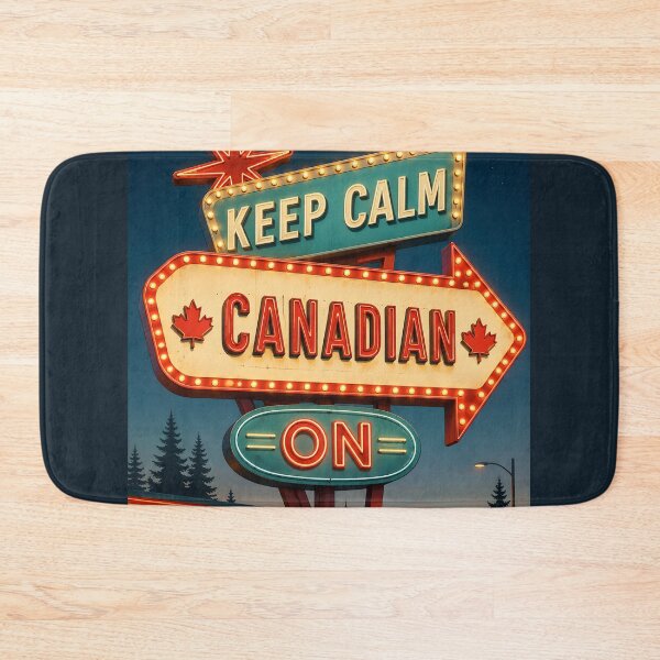 Item preview, Vintage Neon Motel Sign Keep Calm Canadian On designed and sold by Sybille-Yates.