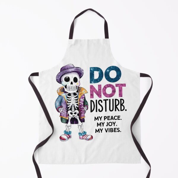 Item preview, Do Not Disturb My Peace – Colorful Skeleton Vibes Art designed and sold by Zebaiche.