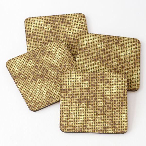 Item preview, Christmas background, Golden disco ball pattern, mosaic circle tiles, glittering texture designed and sold by CHERRY--SHOP.