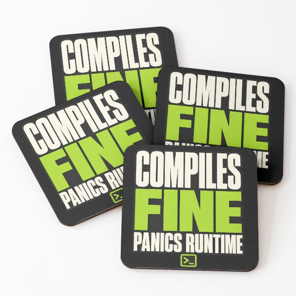 Item preview, Compiles Fine Panics Runtime Programmer Shirt designed and sold by Fun2Fentastic.