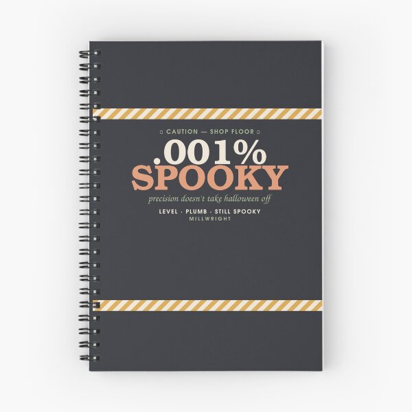 Item preview, .001% Spooky — Millwright Halloween Badge designed and sold by SlowMadeShelf.