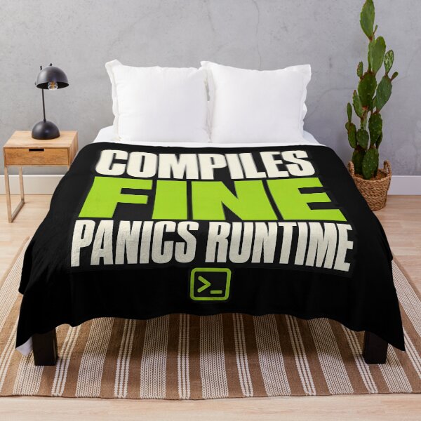 Item preview, Compiles Fine Panics Runtime Programmer Shirt designed and sold by Fun2Fentastic.
