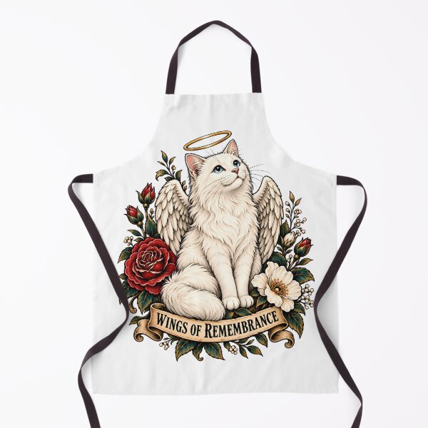 Item preview, Wings Of Remembrance Angel Cat designed and sold by Old's Cool Cat Studio.