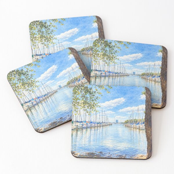 Item preview, Boats in the marina designed and sold by Carol-arts-.