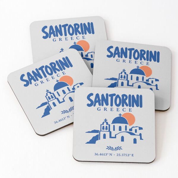 Item preview, Santorini Greece Oia Blue Dome Travel Art designed and sold by MavtM.