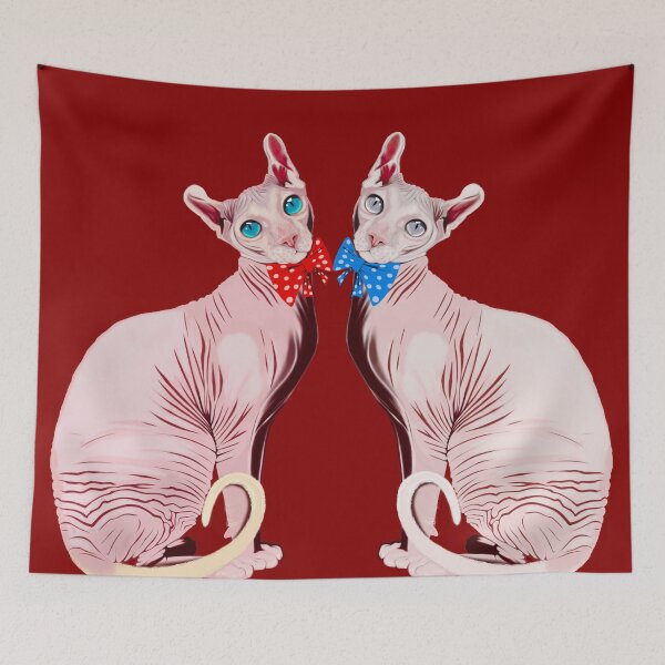 Item preview, Vintage Kitten Wearing Bows Cute Cottagecore Hand Drawn Sketch designed and sold by Rhapsodic1290.