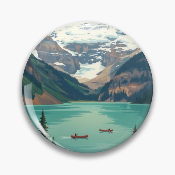 Item preview, Lake Louise Alberta Vintage Travel Poster Wall Art designed and sold by SnazzifyDigital.