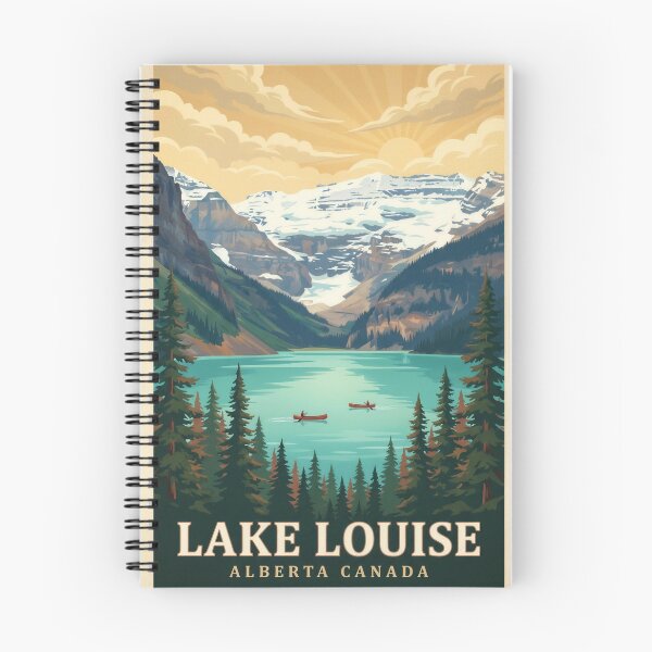 Item preview, Lake Louise Alberta Vintage Travel Poster Wall Art designed and sold by SnazzifyDigital.