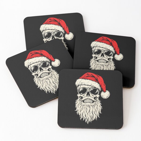 Item preview, Vintage Skull Santa With Sunglasses Christmas Spirit designed and sold by Moizento.