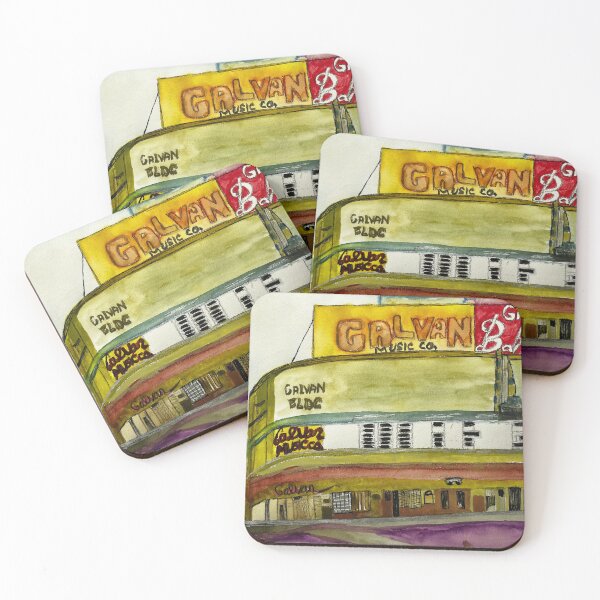 Item preview, Galvan Building Street View Painting designed and sold by BirdandaBrush.