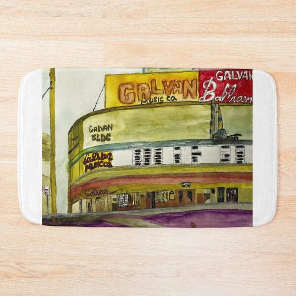 Item preview, Galvan Building Street View Painting designed and sold by BirdandaBrush.