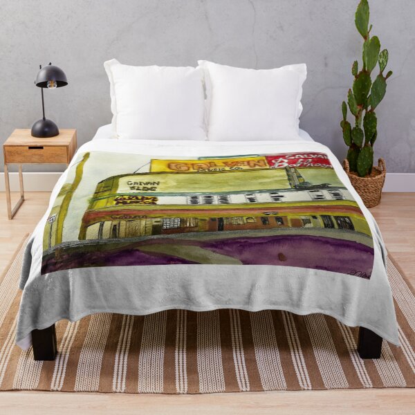 Item preview, Galvan Building Street View Painting designed and sold by BirdandaBrush.