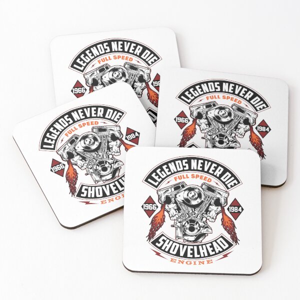 Item preview, Legends Never Die Shovelhead Engine Vintage V Twin Biker designed and sold by heedooppod.