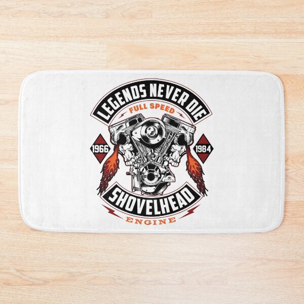 Item preview, Legends Never Die Shovelhead Engine Vintage V Twin Biker designed and sold by heedooppod.