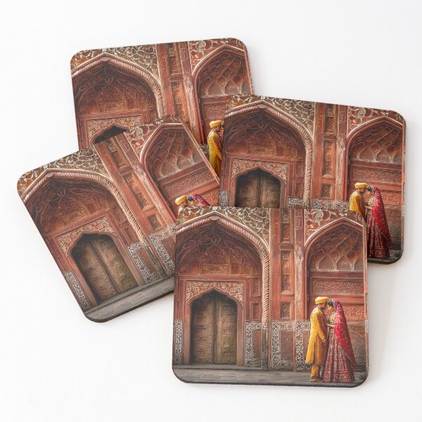 Item preview, Couple Embracing in Majestic Heritage Architecture designed and sold by Artessie.