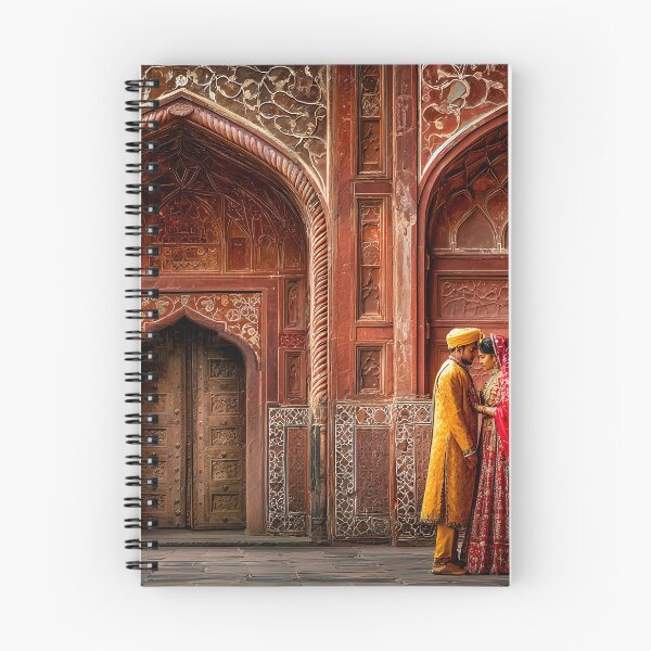 Item preview, Couple Embracing in Majestic Heritage Architecture designed and sold by Artessie.